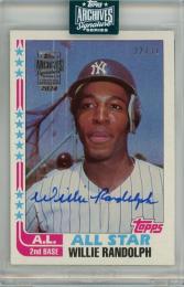 2024 Topps Archives Signature Series Retired Player Edition Willie Randolph Autographs #548【22/31】