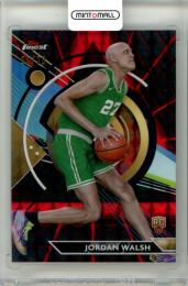 2023-24 Topps Finest Jordan Walsh #99 Base Common Red/Black Geometric Refractor Parallel【04/20】 Celtics