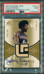 2004-05 SP Game Used  Julius Erving Legendary Fabrics Autographs #JE【070/100】【PSA9】 Philadelphia 76ers