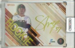 2025 EPOCH  NPB プロ野球カード 宮原 駿介 ROOKIE PRINTED SIGNATURE 金版(1stナンバー)【1/9】 読売ジャイアンツ