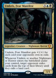 【すぐ遊べます‼️】MTGオリジナル統率者デッキ【恐怖の顕現、ウンブリス】 恐怖の顕現、ウンブリス/Umbris, Fear Manifest《日本語》【VOC】