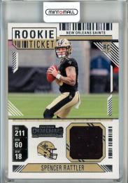 2024 Panini Contenders Spencer Rattler RC Rookie Ticket Swatches #37