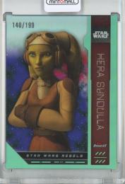 2023 TOPPS FINEST STAR WARS Hera Syndulla Base/Aqua Refractors/#FN-2【140/199】