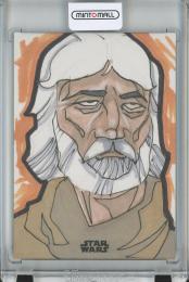 2018 Topps Finest Star Wars Tod Allen Smith Sketch/Obi-Wan Kenobi【1/1】