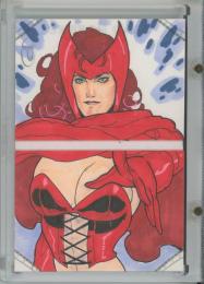 2014 Upper Deck Marvel Premier Redg Vicente Sketch Booklet/Scarlet Witch&Loki【1/1】