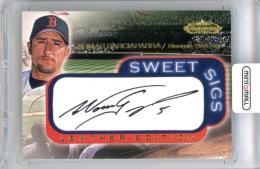 2001 Fleer Showcase Nomar Garciaparra Sweet Sigs Leather Edition 【やや難あり】 Red Sox