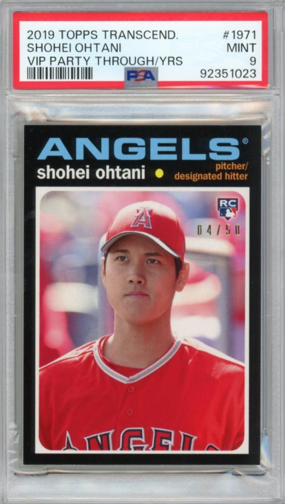 ミントモール / MINT 名古屋店 / 2019 TOPPS TRANSCEND. #1971 SHOHEI OHTANI VIP PARTY  THROUGH/YRS.【04/50】【PSA9】 ANGELS