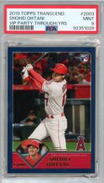 2019 TOPPS TRANSCEND #2003 SHOHEI OHTANI VIP PARTY THROUGH/YRS.【40/50 】【PSA9】 ANGELS