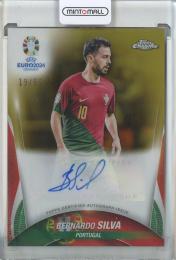 2024 Topps Chrome UEFA Euro Bernardo Silva Autographs Gold Refractors #CASI【19/50】 Portugal