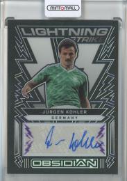 2022-23 Panini Obsidian Jurgen Kohler Lightning Strike Autographs Electric Etch Purple #16【19/50】 Germany