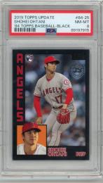 2019 TOPPS UPDATE #84-25 SHOHEOI OHTANI  84 TOPPS BASEBALL-BLACK【018/299】【PSA8】 ANGELS