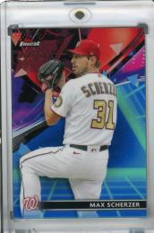 2021 Topps Finest Washington Nationals Max Scherzer Base Purple/Aqua Vapor Refractor (パラレル版) 150/250