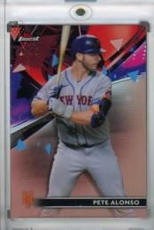 2021 Topps Finest New York Mets Pete Alonso Base Rose Gold Refractor パラレル版 (1stナンバー!) 01/75