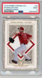 2018 PANINI CHRONICLES #35 SHOHEI OHTANI CORNERSTONES 【PSA9】 ANGELS