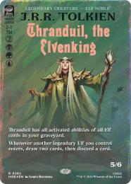 【HOB】【ENG】【サージ・Foil】〈282-R-BGU〉《エルフ王、スランドゥイル/Thranduil, the Elvenking》ボーダーレス版(ブックカバー)
