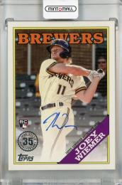 2023 Topps Update Series Joey Wiemer 1988 Topps Baseball Autographs #88BA-JWI RC Milwaukee Brewers