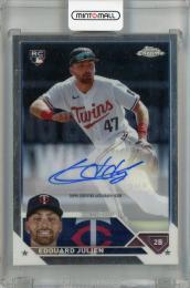 2023 Topps Chrome Update Series Edouard Julien Chrome Update Autographs #AC-EJU RC Minnesota Twins