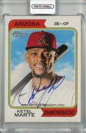 2023 Topps Heritage High Number Ketel Marte Real One Autographs #ROA-KM Arizona Diamondbacks