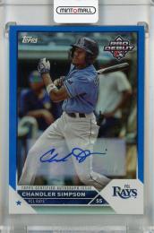2023 Topps Pro Debut Chandler Simpson Base Autographs Blue #PD-184【074/150】 FCL Rays