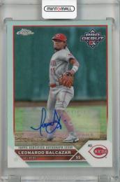 2023 Topps Pro Debut Leonardo Balcazar Base Chrome Autographs Refractor #PDC-190 【69/99】 ACL Reds