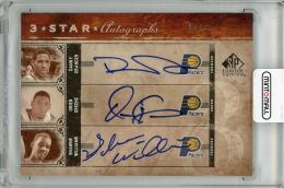 【表面微スレあり】2006-07 UPPER DECK SP Signature Danny Granger & Orien Greene & Shawne Williams Triple Autograph【02/25】