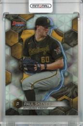 2023 Topps Bowman’s Best  Paul Skenes Top Prospects Refractor #TP-22 Pittsburgh Pirates