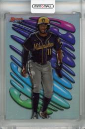 2023 Topps Bowman’s Best  Jackson Chourio Shellacked #SH-13 Milwaukee Brewers