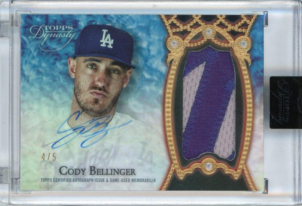 ミントモール / MINT 浦和店 / 2022 Topps Dynasty Cody Bellinger Autographed Patch  Black #DAP-CB6【4/5】 Los Angeles Dodgers