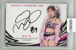 2026 BBM 女子プロレスカード 松本都 直筆サインカード【066/100】