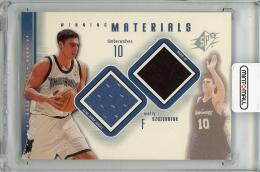 2000-01 UPPER DECK SPx Wally Szczerbiak Game Worn Jersey & Warm-up