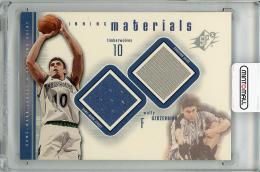 2000-01 UPPER DECK SPx Wally Szczerbiak Game Worn Jersey & Shooting Shirt