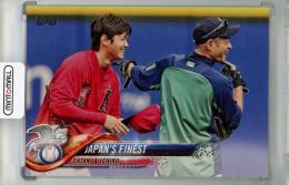 2018 Topps Update Series Shohei Ohtani/Ichiro Japan's Finest #US153 Los Angeles Angels/Seattle Mariners