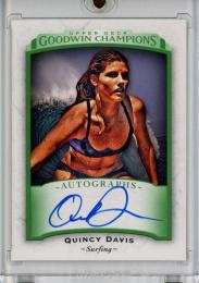 2017 Upper Deck Goodwin Champions  Quincy Davis Autographs #AQD