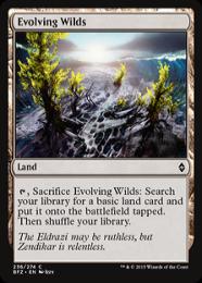 【BFZ】【ENG】【Foil】《進化する未開地/Evolving Wilds》