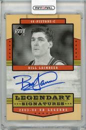 2003-04 UPPER DECK Legends Bill Laimbeer Autograph