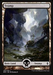 【BFZ】【ENG】【Foil】《沼/Swamp》No.264 フルアート