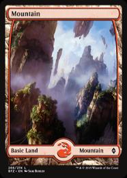 【BFZ】【ENG】【Foil】《山/Mountain》No.266 フルアート