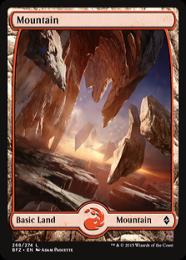 【BFZ】【ENG】【Foil】《山/Mountain》No.268 フルアート