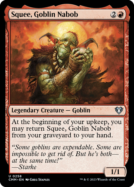 MTG foilゴブリンの太守スクイー MMQ 日本語