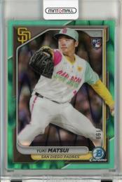 2024 Topps Bowman Chrome Yuki Matsui Aqua RayWave Refractors RC #51【181/199】