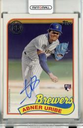 2024 Topps Series 1 Abner Uribe 89 Topps Autographs RC #89BAAUR