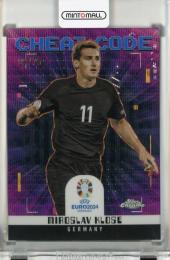 2024 Topps Chrome UEFA Euro Miroslav Klose Cheat Code Blue Wave Refractors #CC1【09/75】