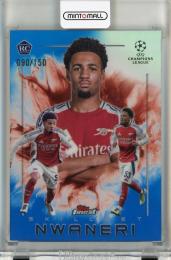 2024-25 Topps Finest UEFA Club Competitions Ethan Nwaneri Skillset Blue Refractors RC #SK11【090/150】《初期傷あり》