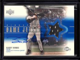 2001 Upper Deck #BB Barry Bonds Game Jersey Autograph 2  (MSV#1785)