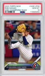2024 Topps Now Roki Sasaki #WBCJPN-9 2023 World Baseball Classic Champion【PSA10】 Japan