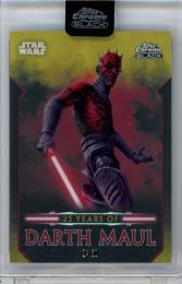 2024 Topps Star Wars Chrome Black Darth Maul #DM-11 25 Years Of Darth Maul Gold Refractor Parallel【24/50】