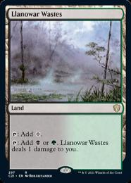 【C21】【ENG】《ラノワールの荒原/Llanowar Wastes》