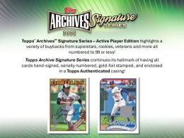◆予約◆MLB 2025 TOPPS ARCHIVES SIGNATURE SERIES - ACTIVE PLAYER EDITION
