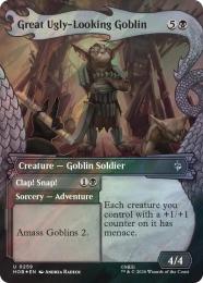 【HOB】【ENG】【サージ・Foil】〈259-U-B〉《大きな醜い顔のゴブリン/Great Ugly-Looking Goblin》ボーダーレス版(竜の財宝)