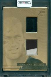 2005 FUTERA Unique Zinedine Zidane #MC12 Memocell 24ct Gold plate【102/111】
